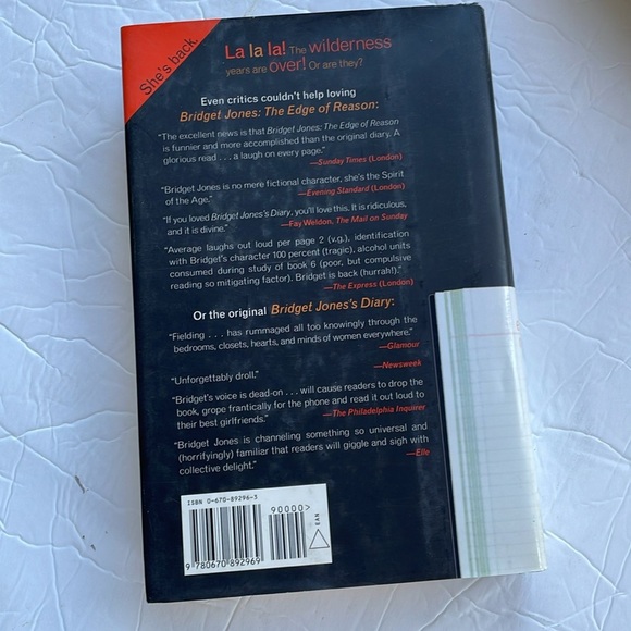 Hard Cover Books Fiction Novels: Bridget Jones ~ Tailspin ~ Deadline - Picture 7 of 7